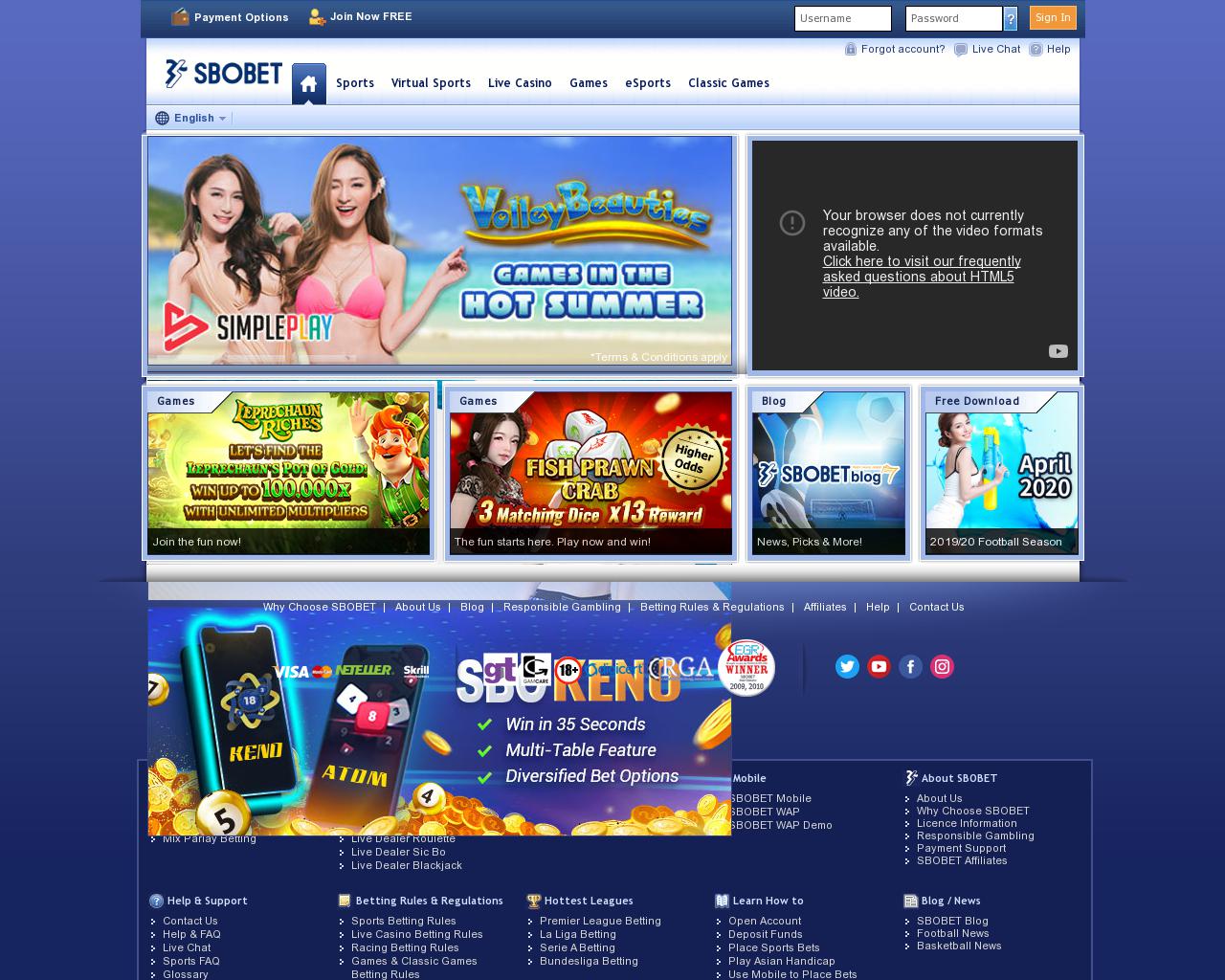 live casino sbobet